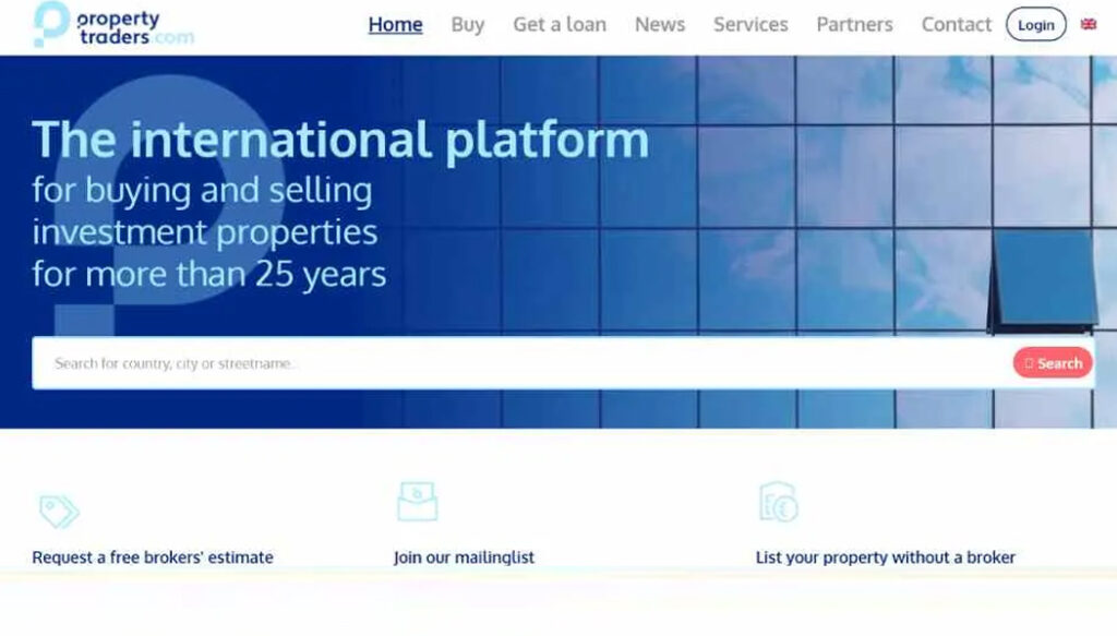 6. وب سایت propertytraders.com اپلیکیشن های خرید خانه در دبی