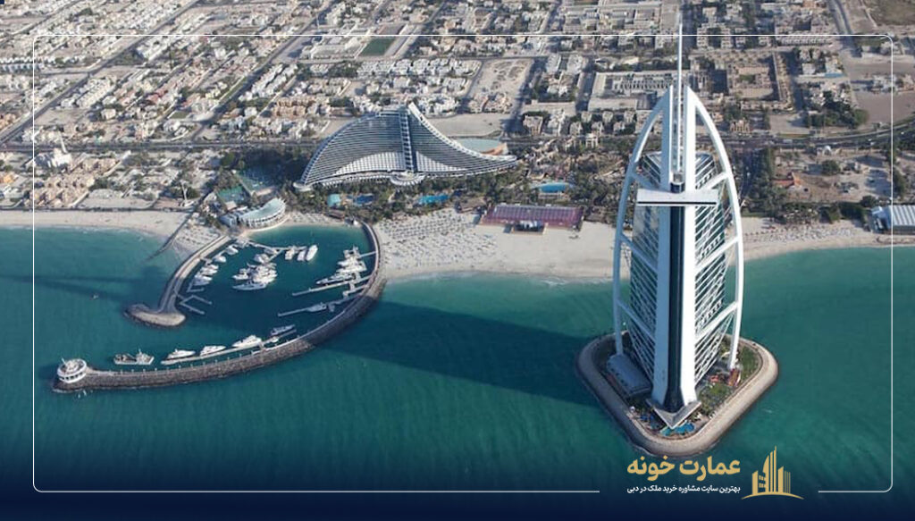 برج العرب یکی از جزایر مصنوعی دبی است