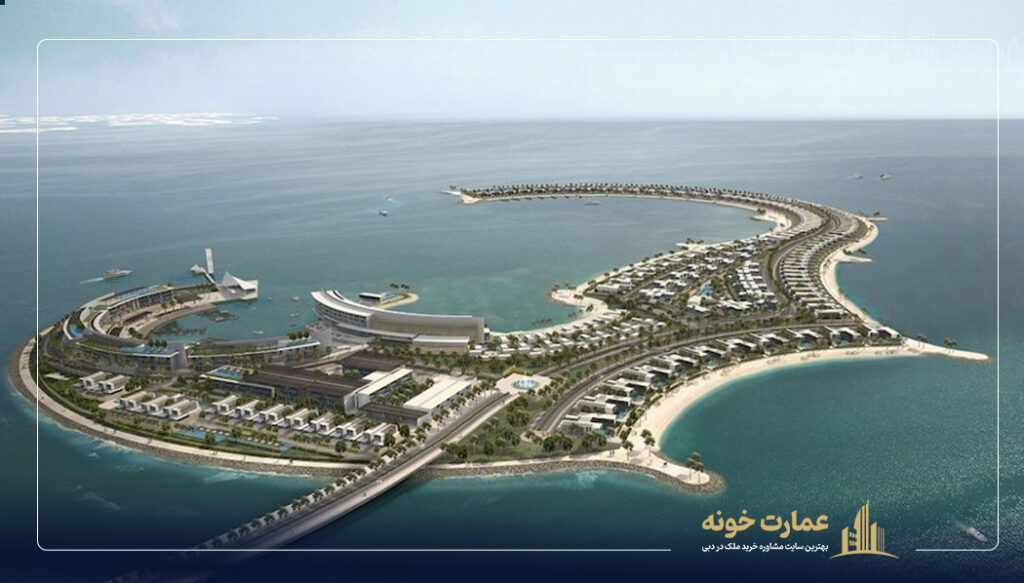 جمیرا بی آیلند یکی از جزیار مصنوعی دبی است