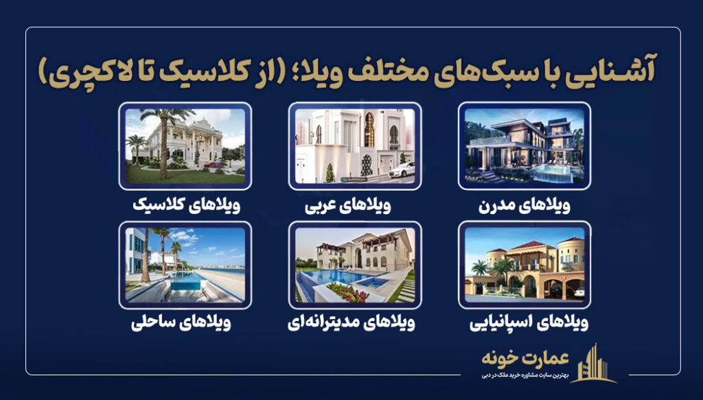 سبک‌های مختلف ویلا در دبی ؛ کلاسیک تا لاکچری