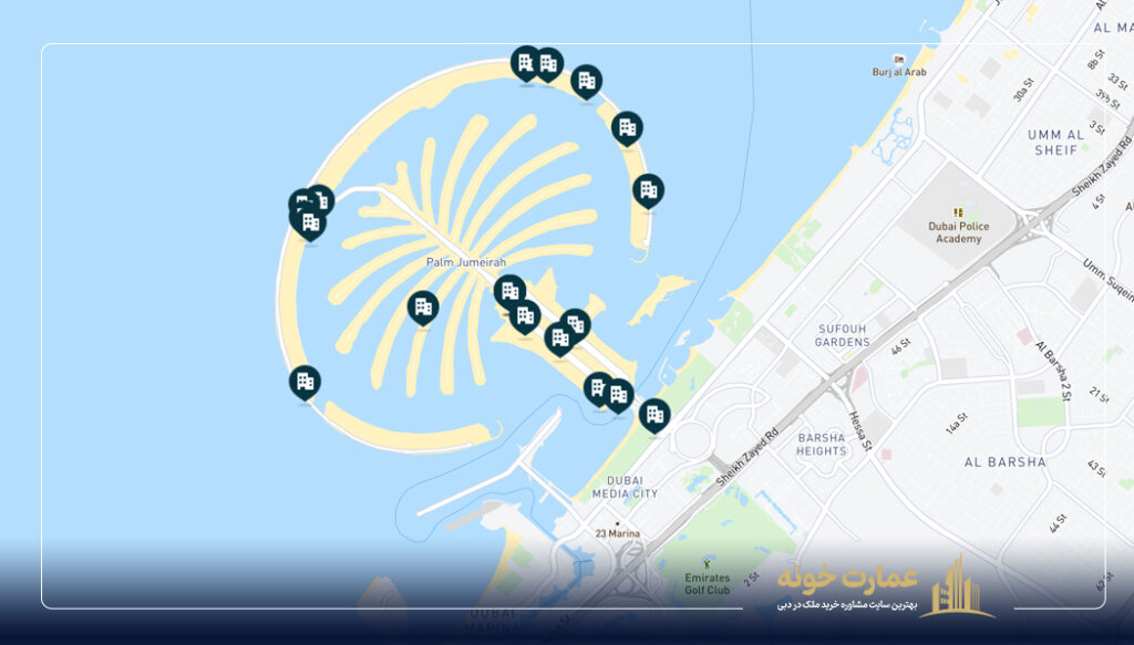پروژه های آف پلن شهرک ویلایی پالم جمیرا